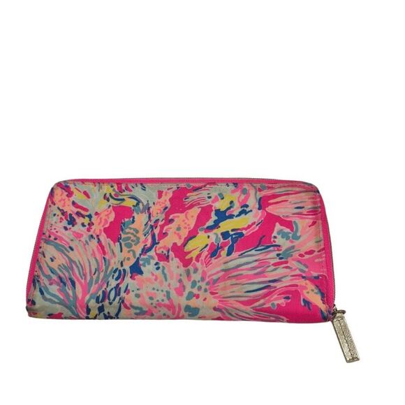 Lilly Pulitzer Zip Around Multicolor Travel Wallet - Picture 6 of 10